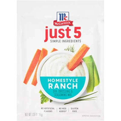 Image of McCormick, Dip, Dressing &amp; Seasoning Mix, Homestyle Ranch, 35g