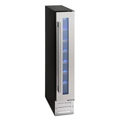 Image of Montpellier 7 Bottle, Wine Cooler, Stainless Steel 6 Shelves