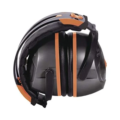 Image of DELTA PLUS Deltaplus Interlagosfo SNR 30 dB Foldable ABS Padded Earpads with 2 Adjustable Comfort Arches, Black