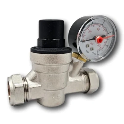 Image of 22mm Pressure Reducing Valve with Gauge