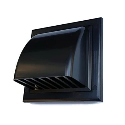 Image of Prostko Black Duct Gravity Flap 125mm / 5&#039;&#039; Cowl Ventilation Cover Air Vent Grille.