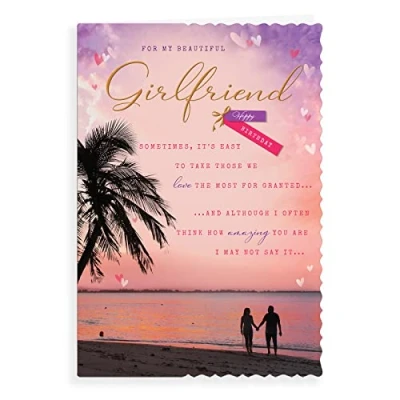 Image of Avant Garde Studios Birthday Card Girlfriend 9 x 6 inches