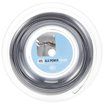 Image of WILSON Luxilon ALU Power Rough 125 Tennis String 100m Reel, Grey