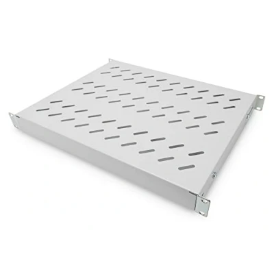 Image of DIGITUS Professional DN 97644 Shelf with Variable Depth for Fixed Installation in 19 Inch Cabinets Load Capacity 50 kg from 600 mm Cabinet 1HE Colour Grey