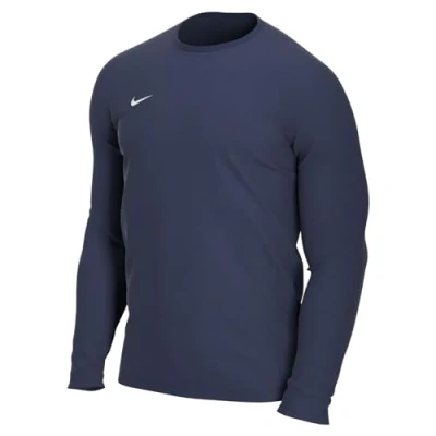 Image of NIKE Men&#039;s M Nk Dry Park Vii Jsy Ls T shirt, Midnight Navy/(White), S UK