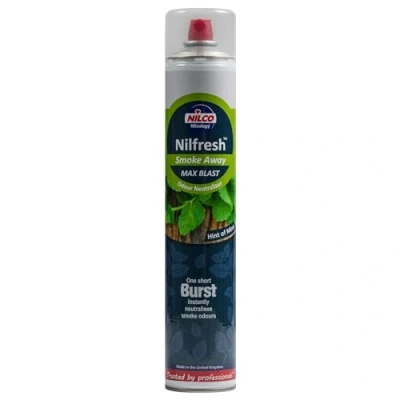Image of Nilco Professional H12 Power Fresh Smoke Away Odour Neutraliser, Hint of Mint, 750 ml