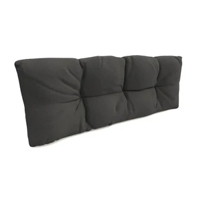 Image of POKAR Euro Pallet Quilted Pillow 1x Back Cushion 120 x 40cm, Garden Pillows, Sofa Bench Furniture, Patio, Without Pallets, Anthracite