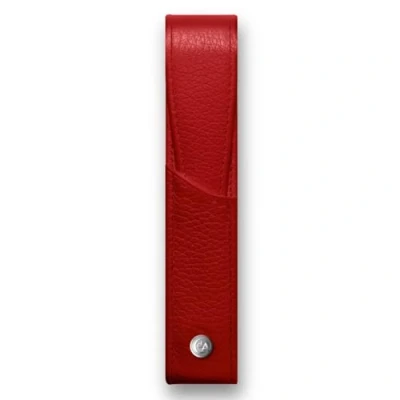 Image of Caran d&#039;Ache Leman Leather Single Pen Case Red, CD6201.770