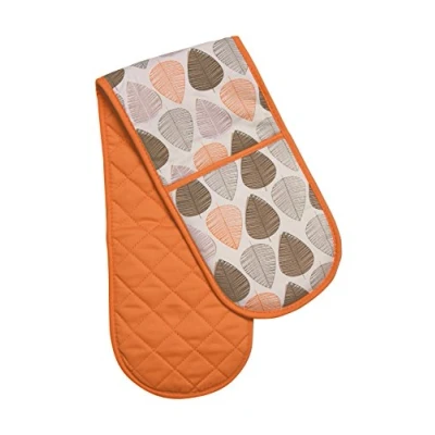 Image of Premier Housewares Leaf Double Oven Glove Orange
