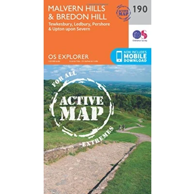 Image of Explorer Active 190 Malvern Hills &amp; Bredon Hill Map With Digital Version