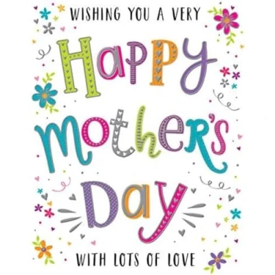Image of Modern Mother&#039;s Day Card 8 x 6 inches Regal Publishing