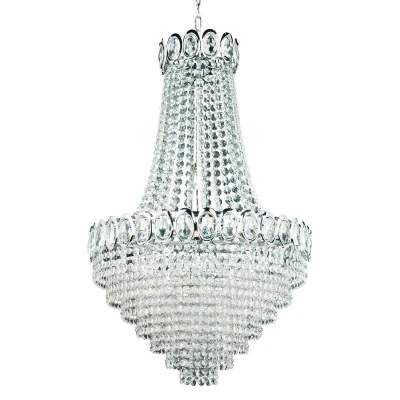 Image of Louis Philipe 6 Light Chandelier Chrome Finish, E14