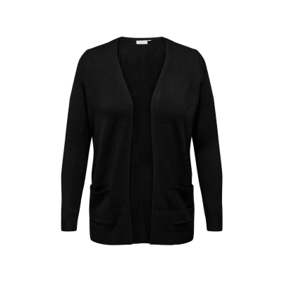 Image of ONLY Carmakoma Caresly OPEN Cardigan Cardigan, Women&#039;s, Size: XL 26, Black