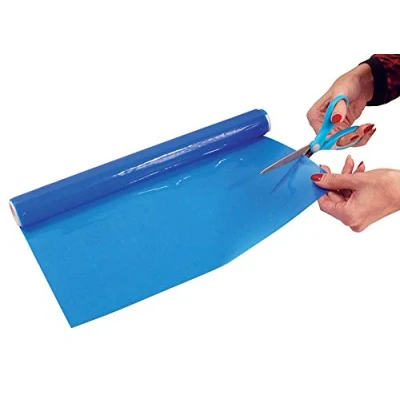 Image of Aidapt Blue Non Slip Mat Material Roll 100 x 40 cm for use on Tables, Trays, Counters and Draws