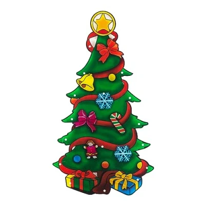 Image of Christmas Workshop Tree Silhouette Window Light