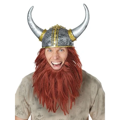 Image of California Costumes Men&#039;s Viking Getup, Silver/Auburn, One size