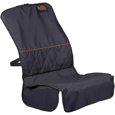 Image of Black+Decker Car Seat Cover Universal Fit Non Slip Underside Water Repellent Black
