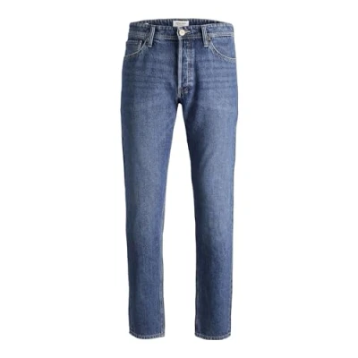 Image of JACK &amp; JONES Men&#039;s Jjichris Jjoriginal Sq 713 Jeans, Blue Denim, 33 W/36 L