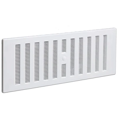 Image of 5X White 9&quot; x 3&quot; Adjustable Flyscreen Vents Hit &amp; Miss Air Vent Cover/Ventilator/Grille