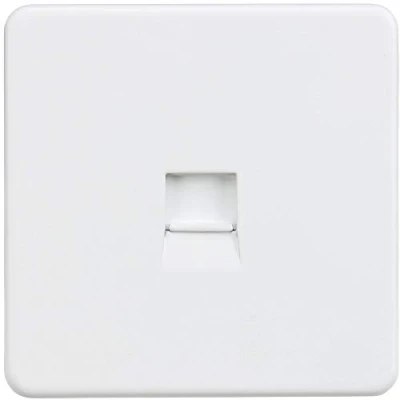 Image of KnightsBridge Screwless Telephone Extension Socket Matt White