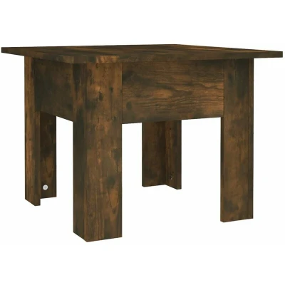 Image of vidaXL Coffee Table Smoked Oak 55x55x42 cm Engineered Wood