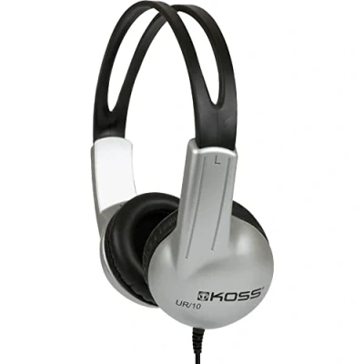 Image of Koss Stereo OverEar Headphones UR 10, Silver/Black