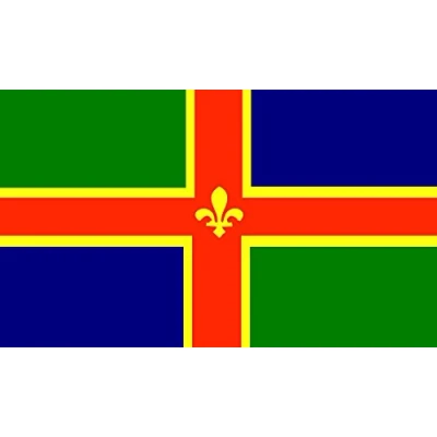 Image of Landing Designs 2 x LINCOLNSHIRE EMBLEM STICKERS