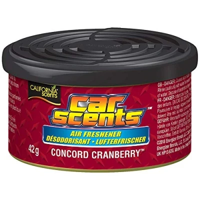 Image of CALIFORNIA CAR SCENTS CONCORD CRANBERRY AIR FRESHENER HOME VAN OFFICE TAXI x 2