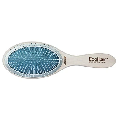 Image of Olivia Garden EcoHair Paddle Detangler Eco Friendly Professional Bamboo Hairbrush for Detangling