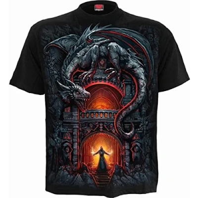 Image of Spiral Dragon&#039;s Lair Collection T Shirt Black S