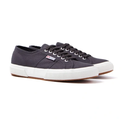 Image of Superga Mens 2750 Cotu Classic Grey Iron Canvas Trainers Size UK 10
