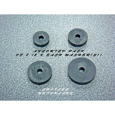 Image of AK RUBBER REPLACEMENT FLAT TAP WASHERS FOR SINK BATH BASIN TAPS VARIOUS SIZES &amp; PACKS (ASSORTED PACK OF 8 (2 EACH))