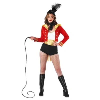 Image of Fun Shack Womens Ringmaster Costume Adults Showman Red Circus Carnival Outfit XX Large