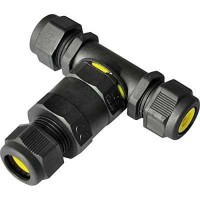 Image of Knightsbridge JB003 IP68 16A 3 Way Cable Connector (3 Pole), Grey