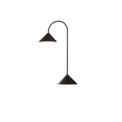 Image of FRANDSEN Grasp LED table lamp, black, height 47 cm, metal