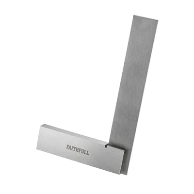 Image of Faithfull FAIES4 Engineers Steel Try Square 100 mm (4 Inch)