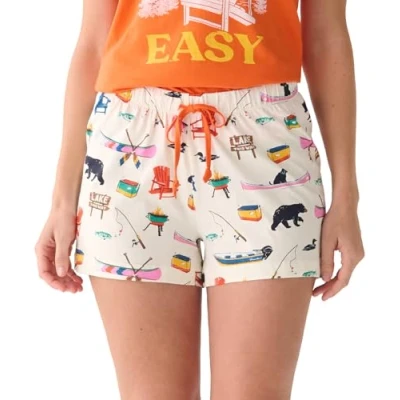 Image of Little Blue House Women&#039;s Sleep Shorts Pyjama Bottoms Pajama, Lake, X Large
