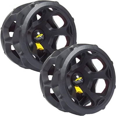 Image of &quot;NEW 2015&quot; POWAKADDY REPLACEMENT GOLF TROLLEY WINTER WHEELS X 2 (PAIR)