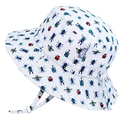 Image of JAN &amp; JUL Baby Infant Bucket Hat, 50+ UPF (S: 0 6 Months, Bugs)