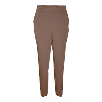 Image of Bestseller A/S Women&#039;s Vmzeldamaya Mr Tapered Trousers Pants, Brown Lentil, 36W x 30L