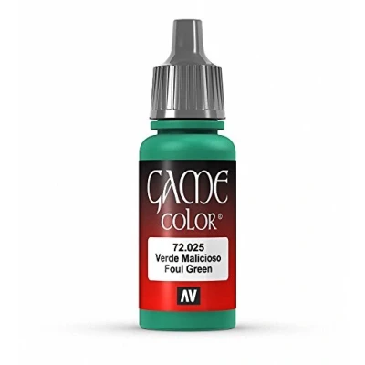 Image of Vallejo Game Color 17 ml Acrylic Paint Foul Green