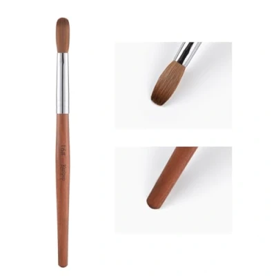 Image of Alexnailart Kolinsky Sable Hair Nail Brush Red Wooden Pen UV Gel Art Manicure Painting Tool (16#)