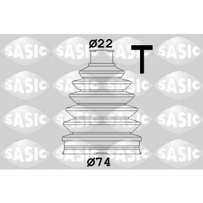 Image of 3293G4 CV Boot SASIC 1904008 Front Axle Thermoplast CITROËN: DS3 Hatchback, C3 II, DACIA: Duster Off Road, SANDERO 2, LOGAN MCV RENAULT: CLIO 3