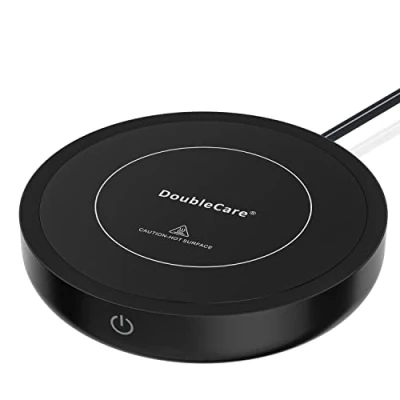 Image of DoubleCare Coffee Mug Warmer for Desk &amp; Warmer(Up to 176F/80℃), Electric Beverage with 3 Temperatures Setting, Cup Plate Cocoa, Tea, Water, Milk, Christmas gift