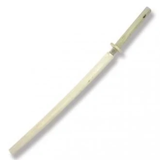 Image of Aikido Wooden Bokken With Scabbard White Oak