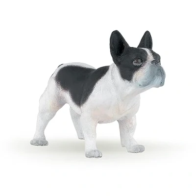 Image of PAPO CATS and DOGS 54006 French Black White Bulldog Figurine, Multicolour, oner Size