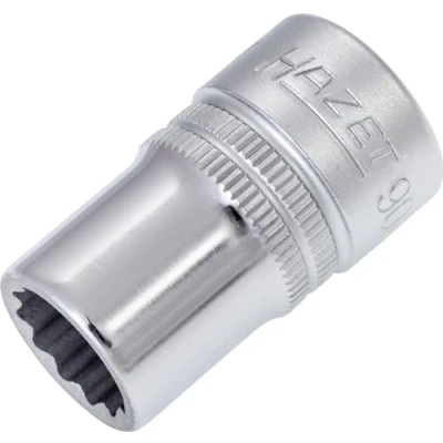 Image of 46806100000, 530060, ASE46806100000, VAG530060 Socket HAZET 900Z 13 DIN3124, ISO2725 1 Chrome Vanadium Steel Knurled