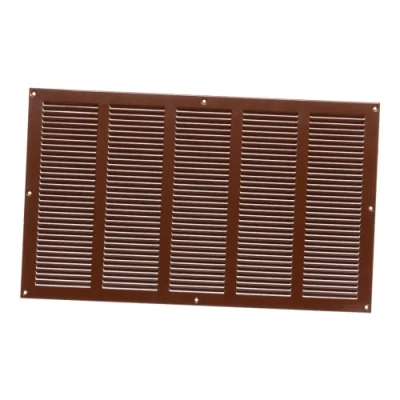 Image of 500mm x 300mm Brown Metal Air Vent Grille