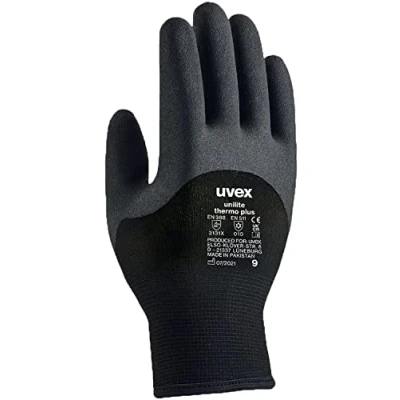 Image of Uvex Unilite Thermo Plus Unisex 8 Winter Gloves, Black