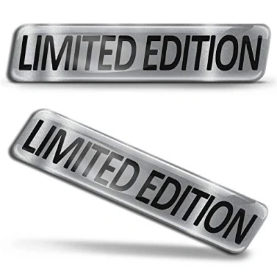 Image of Biomar Labs 2 x 3D Gel Silicone Stickers Emblem Badge Car Sticker Decals Motorcycle Helmet PC Laptop Tablet Window Limited Edition KS 171